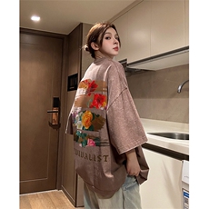 得物直播品质240重磅水洗xz605-dsx155-特批30控49，男装T恤，星座605(原A050)