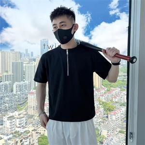 半高领短袖男夏季薄款新款内搭夏季打底衫 T194图片