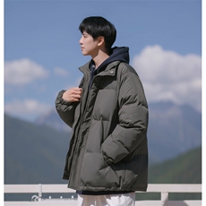 现货抖音得物可供视频冬季三防加厚羽绒棉衣外套面包棉服AM999，男装棉衣，电商A443