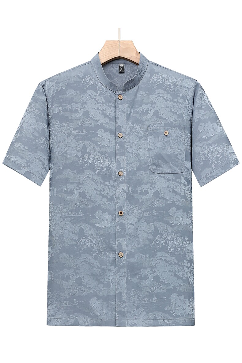 夏季中老年男士中式唐装套装风香云纱居士服汉服TR2305-P105,男装民族服装,星座1105-3