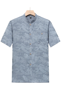 夏季中老年男士中式唐装套装风香云纱居士服汉服TR2305-P105图片