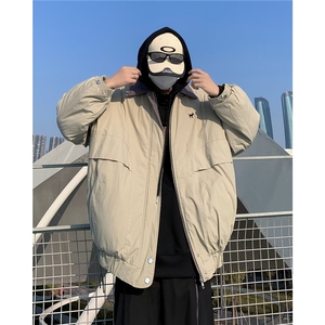 复古翻领夹克棉服男女保暖棉袄拉链冬季情侣外套韩版棉衣 MY8022图片