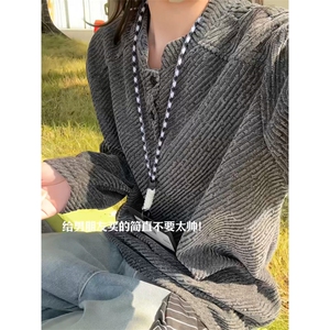 XZ809A/FK02/特P22/加绒特P32  重磅雪尼尔小香风小立领卫衣外套图片
