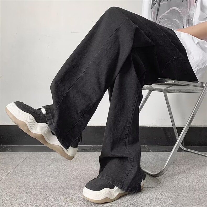 青春流行纽扣直脚宽松直筒潮流男夏季长裤牛仔裤新款C926P40,男装牛仔裤,星座1116-2