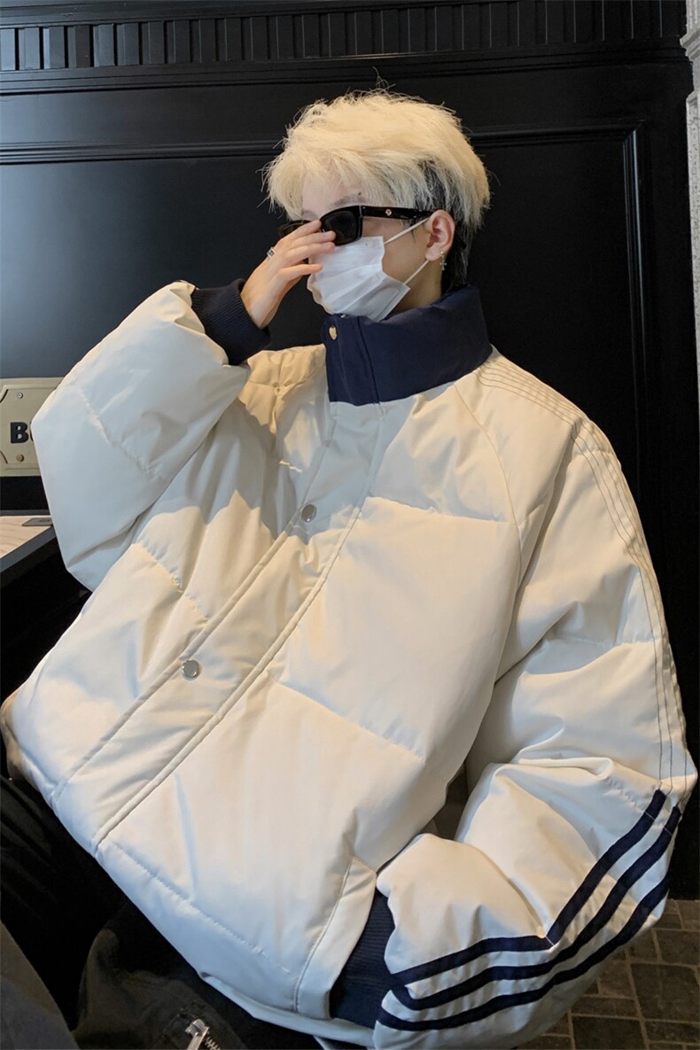 ！2025秋冬男士立领棉衣撞色潮牌棉服MY200特P75,男装棉衣,电商B220