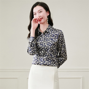 高级感杭州重磅真丝衬衫女长袖2026新款春夏秋季小个子真丝上衣图片