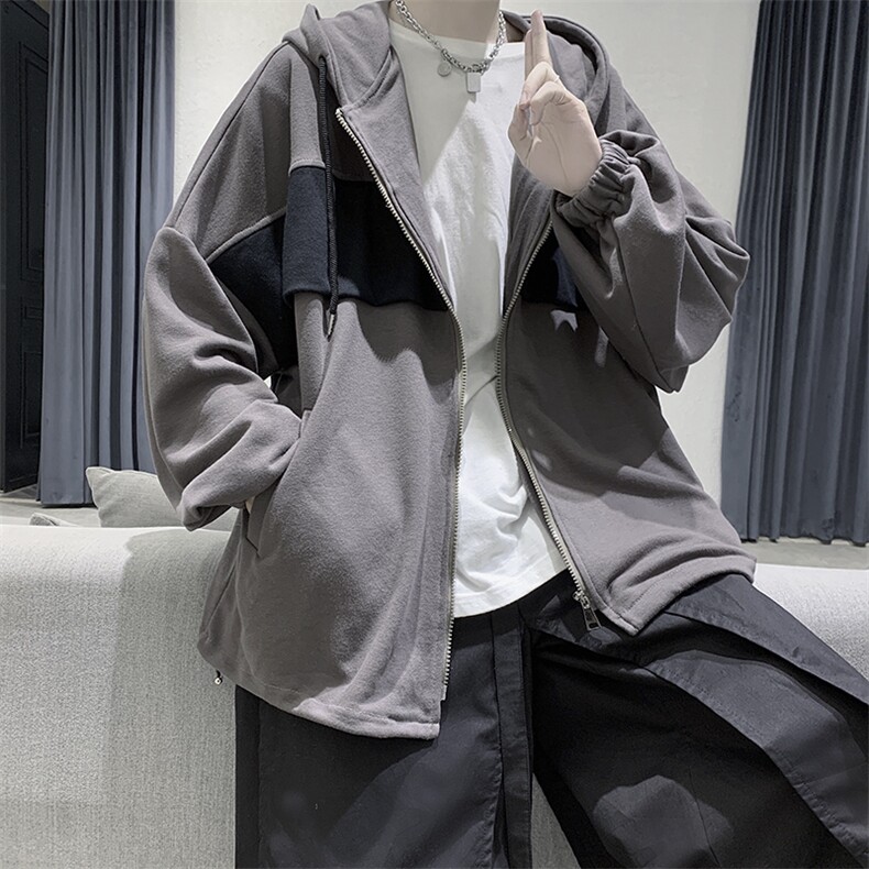 春新男连帽韩版卫衣潮流嘻哈宽松ins超火外套港风开衫W2014P68,男装卫衣,星座507