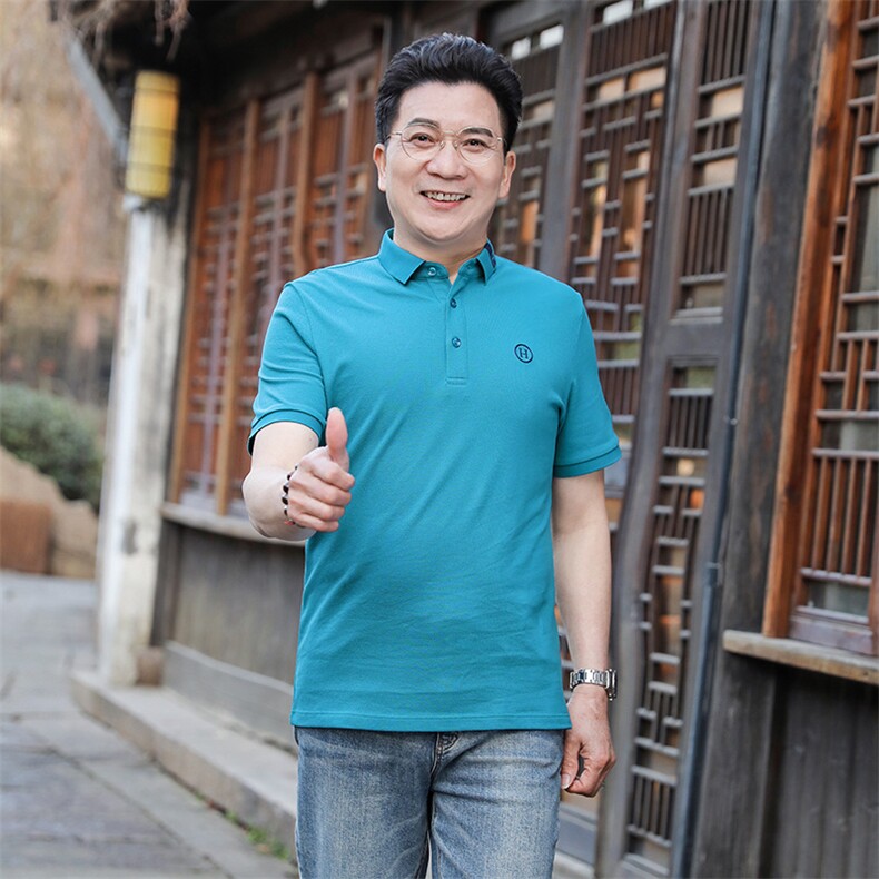 AQ2206钱塘2020-3夏季新款翻领舒适透气高端短袖T恤P56,男装T恤,钱塘207-3