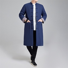 2025冬季唐装风棉衣加厚中长款男中式保暖立领棉服8690-P180，男装棉衣，星座1105-3
