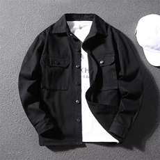 1506-1/JY80411/P44腰果花牛仔外套男上衣男春秋冬潮牌个性印花，男装工装外套，星座1506-1