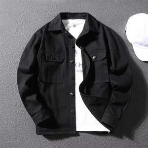 1506-1/JY80411/P44腰果花牛仔外套男上衣男春秋冬潮牌个性印花图片