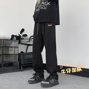 牛仔加绒加厚S-3XL-73.3%棉17.1%粘纤9.6%聚酯维(含微量纤维)图片
