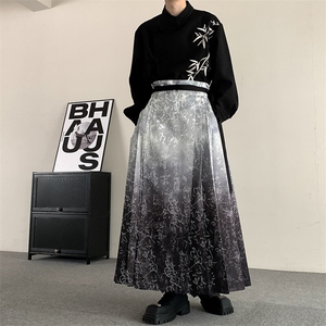 新中式汉元素新中式衬衫订婚敬酒男女半身裙唐装仿妆花马面裙汉服图片