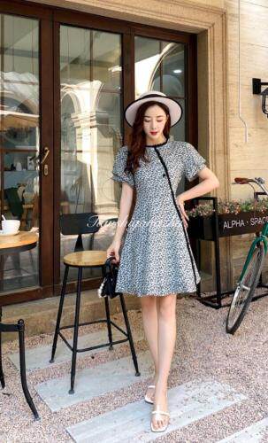 碎花改良版旗袍连衣裙，女装婚纱/旗袍/礼服，天使公主