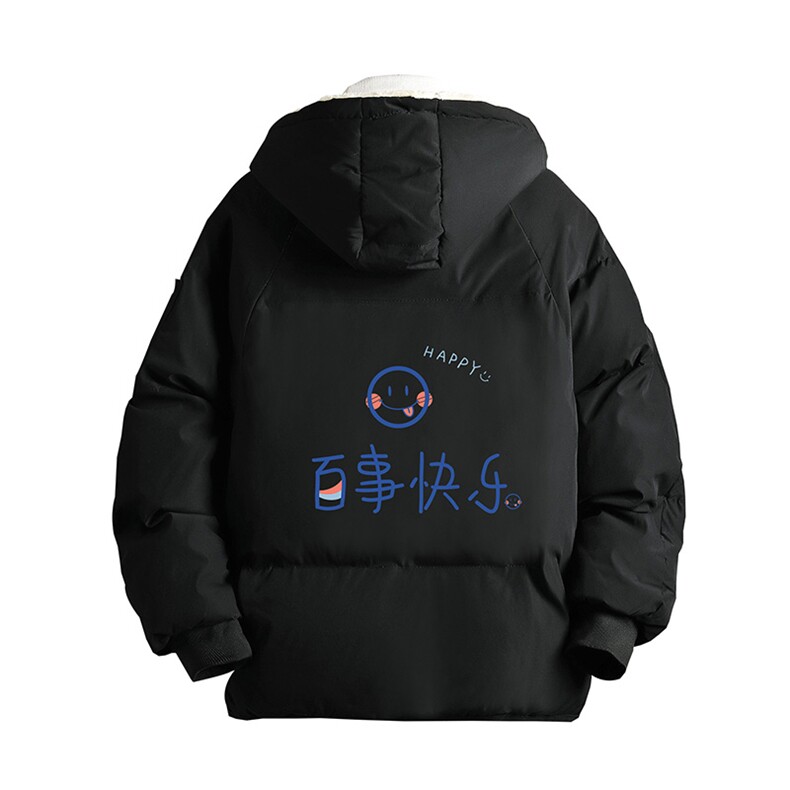 MY16183-P100加厚加绒连帽衣男大码服男面包服男网格挂拍,男装棉衣,电商A040A