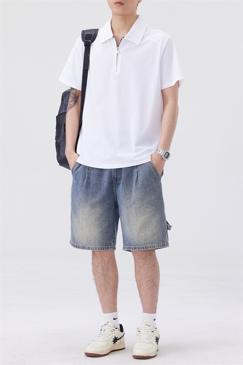 夏季短袖t恤男士大码潮流冰丝凉感半袖POLO衫T恤上衣YD3219-P39,男装Polo衫,星座310B-3