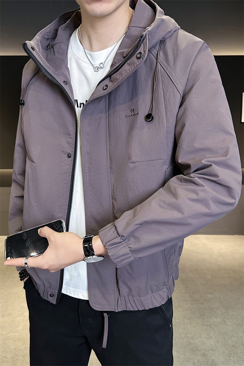 连帽外套男2025秋季新款男装夹克C317-85218-P125,男装夹克,电商C317