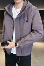 连帽外套男2025秋季新款男装夹克C317-85218-P125，男装夹克，电商C317