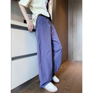 8XL-M大码休闲裤男高街ins休闲长裤弯刀裤美式vibe微喇裤K972TP45图片