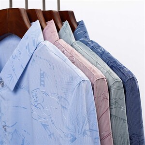 男2023春季长袖衬衫帅气商务休闲百搭宽松中青年免烫宽松衬衣男装，男装衬衫，电商B212（原钱塘6029）