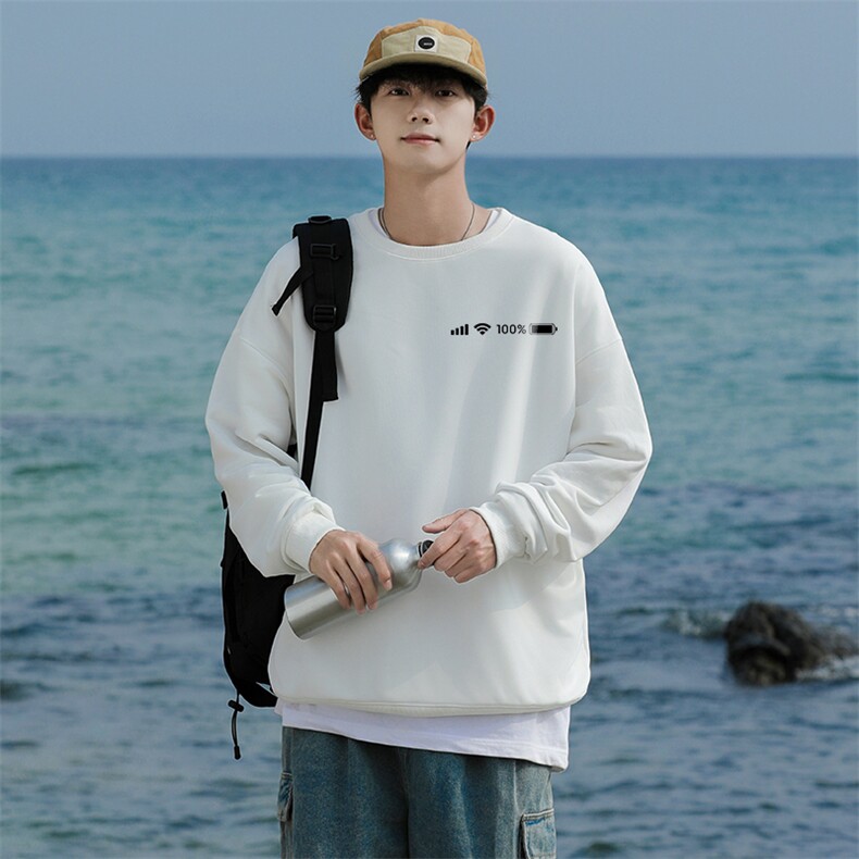 3301情侣信号圆领秋冬卫衣常规P28加绒P38S-5XL支持定制班服潮，男装卫衣，星座115A-3