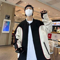 美式ins高街暗黑痞帅型男机车服外套上衣JK02306-P65，男装夹克，星座308B-1