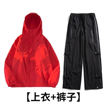 TZ80088021/P90冲锋衣男女外套冲锋裤潮机能工装夹克休闲裤套装，男装休闲套装，电商A141