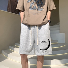 已注册直播抖音得物品质男运动中裤五分短裤K055P28控39，男装牛仔裤，电商C408(原B339-1)