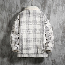 羊羔毛棉服男2025冬季新款休闲外套潮牌棉衣棉袄M199P120控158，男装棉衣，电商A157