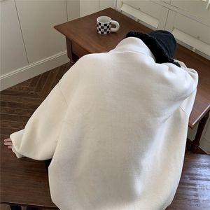 春秋重磅摇粒绒外套加厚夹克日系上衣小众款1016-1 JK63 P85 K115图片