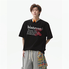 重磅260克双纱潮牌印花特批19现货10万+稳定B210-TX2530，男装T恤，电商B210
