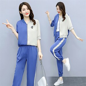 套装/套裙2021年夏季时尚气质百搭优雅简约两件套图片