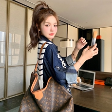 俏皮小个子牛仔连衣裙女2025春新款韩版收腰显瘦少女感减龄衬衫裙，女装连衣裙，2C037