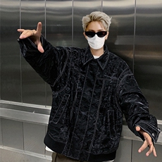 现货不缺货欧美水洗皮衣宽松假两件外套夹克1209-1-JK17-P108，男装夹克，星座1209-1