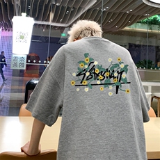 量大优！供视频！港风华夫格短袖T恤半袖男HT217-特P18，男装T恤，电商B367