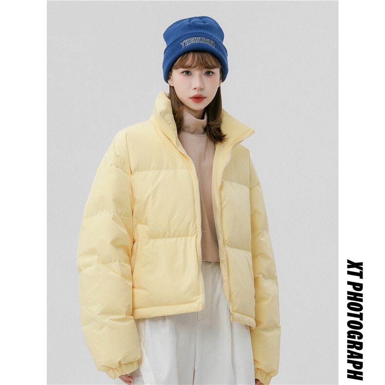 中性风可二开立领短款面包服时尚保暖棉服A247-MY500特批65,男装棉衣,电商A247
