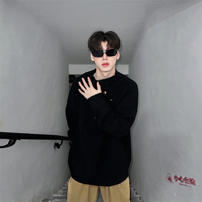 情侣重磅毛衣男款冬季潮男高级感针织衫男套头上衣-控99，男装针织衫/毛衣，星座310A-3
