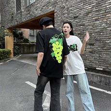 重磅美式植绒纯棉短袖绣花t恤男夏季新款万针刺绣上衣Q2684-特P40，男装T恤，星座610B-1