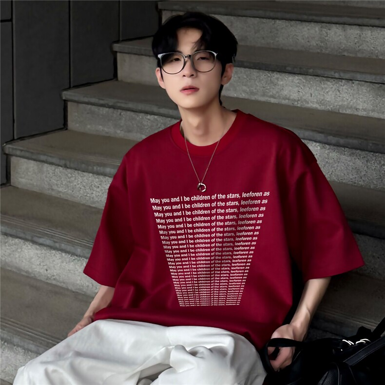 夏季美式复古时尚潮牌短袖男款街头上衣T恤痞帅个性t242-P20，男装T恤，电商C307