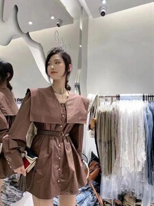 韩版腰链裙图片
