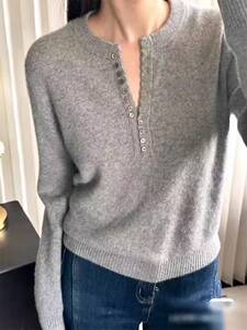 2025年秋季套头单件单件时尚百搭通勤简约休闲套衫，女装羊绒衫，织纯羊绒