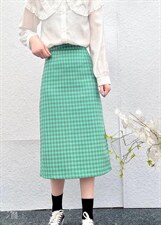 简约百搭韩系格子半裙，女装半身裙，昕叶良品