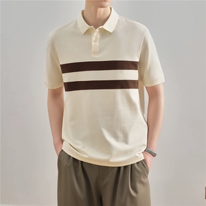 网图现货夏季新款拼色polo衫男短袖T恤TX07P55控78图片