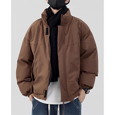现货美式高街休闲夹克冬季立领纯色三防户外工装加厚棉服外套，男装夹克，电商A486