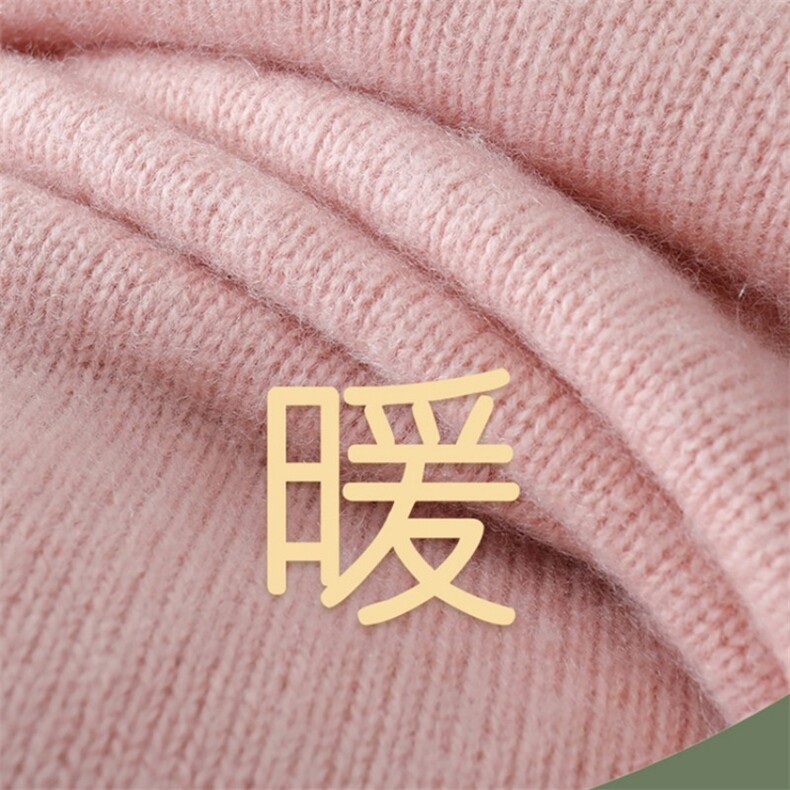 羊绒儿童毛衣女童秋冬季加厚保暖粉色蘑菇图案针织衫洋气上衣,童装毛衣,宛庄羊绒
