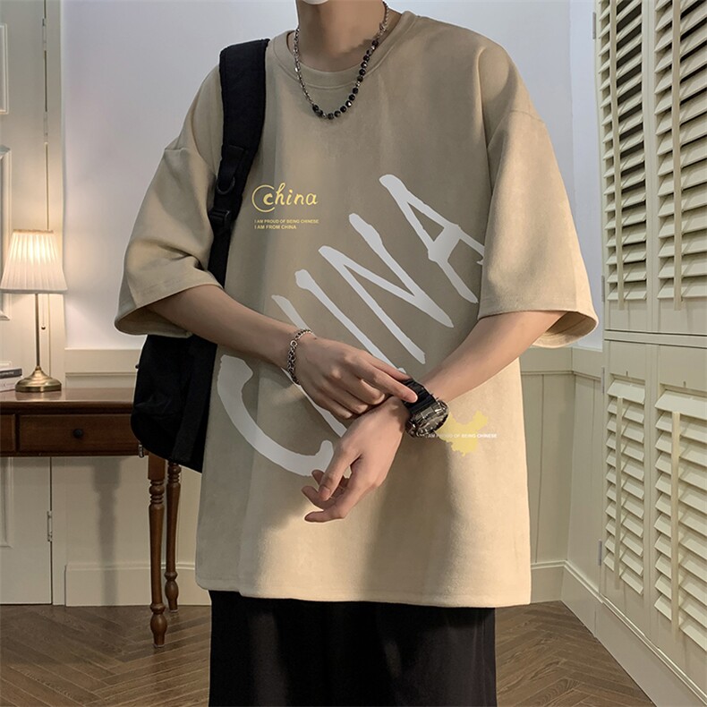 麂皮绒短袖t恤男大码半袖男JD82208-P25,男装T恤,电商A040