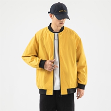 情侣潮大码宽松休闲多色光板夹克棒球服外套潮J7204P30【特价】，男装夹克，电商A007