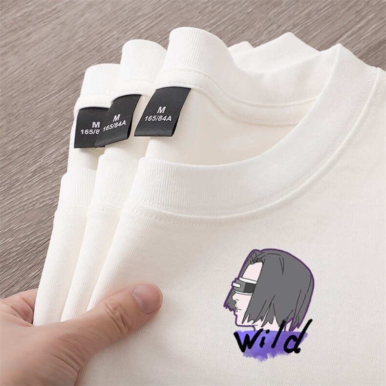 280g重磅精梳棉小领口t恤潮牌潮流美式情侣短袖oversize半袖宽松，男装T恤，星座310A-4