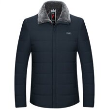 6803/P80爸爸棉衣中老年翻领加绒加厚棉袄男老人棉服父亲外套，男装棉衣，星座1216（原钱塘722）