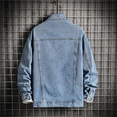 JK926-p70M-5X砖墙ins牛仔夹克绣花破洞大码男日系CITYBOY，男装夹克，星座103A